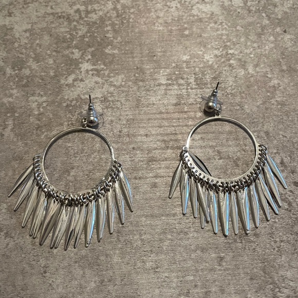 Silver Dangle Earrings - Picture 1 of 1
